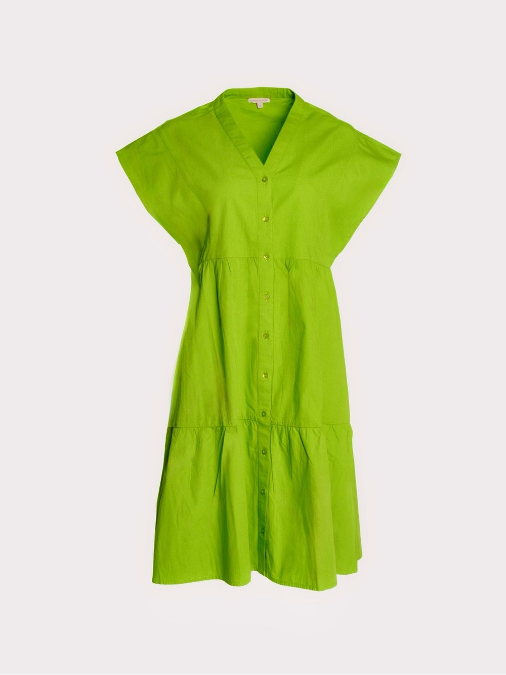 FRANCES VALENTINE Button Up Easy Breezy MIDI Short Sleeve Dress - Picture 5 of 8